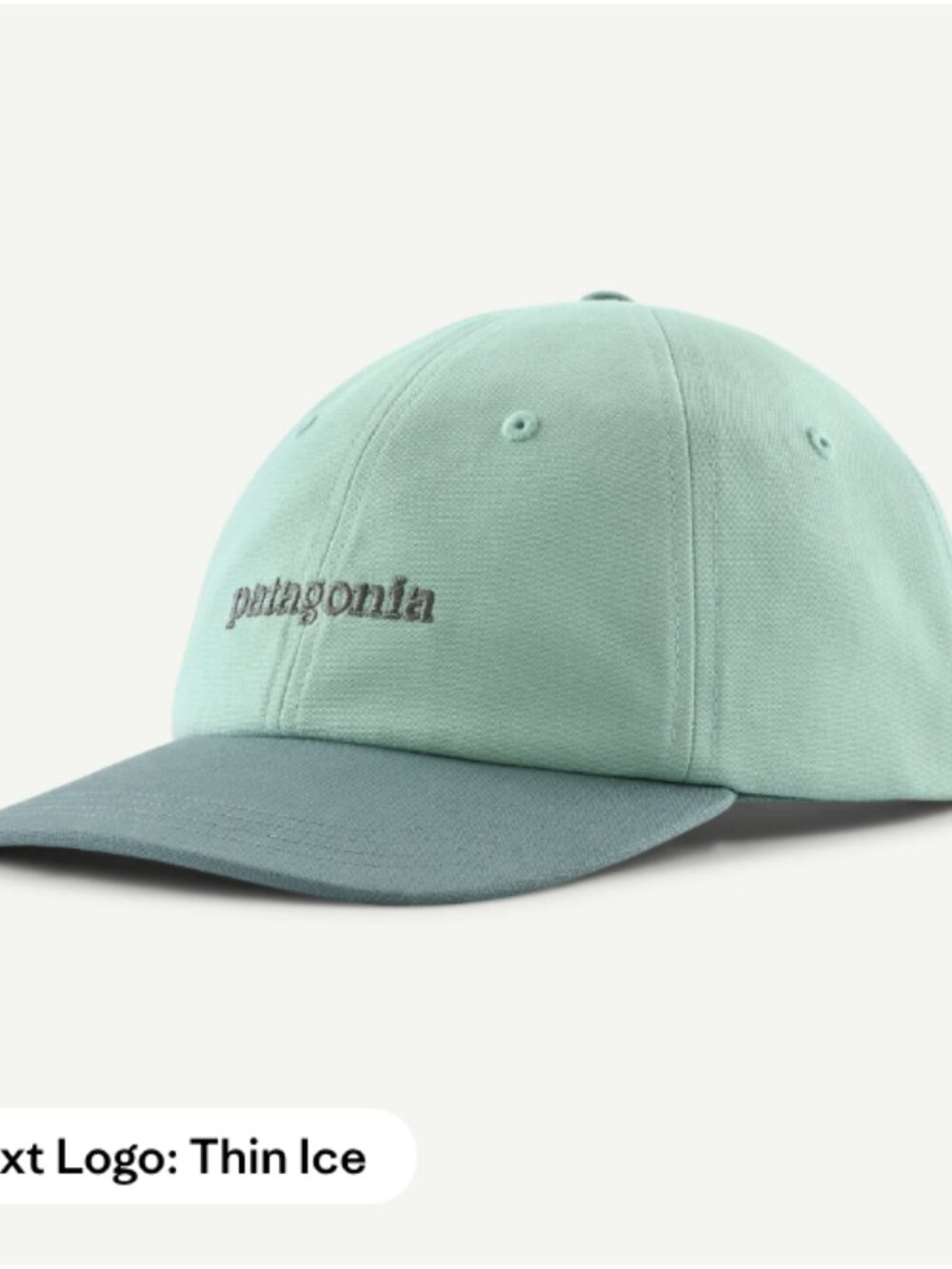 Patagonia Unisex Fitz Roy Icon Trad Cap Hat - Thin Ice Turquoise